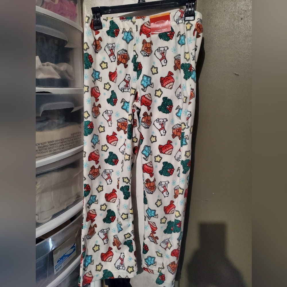 Festive Kids Pajama Pants - Large 10-12 NWT